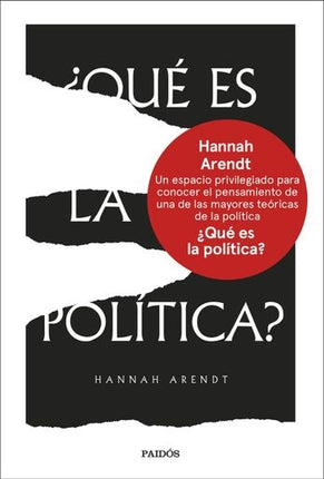 QUE ES LA POLITICA? | HANNAH ARENDT