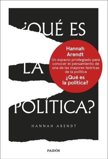 QUE ES LA POLITICA? | HANNAH ARENDT
