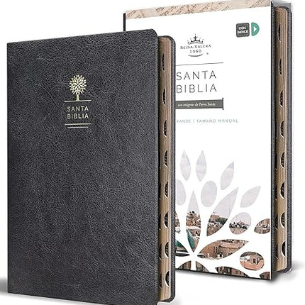 BIBLIA RVR 1960 SIMIL PIEL NEGRA
