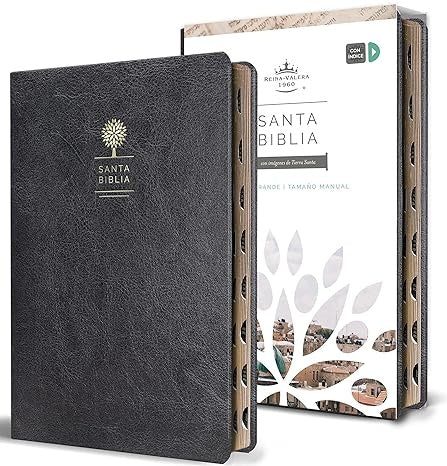BIBLIA RVR 1960 SIMIL PIEL NEGRA