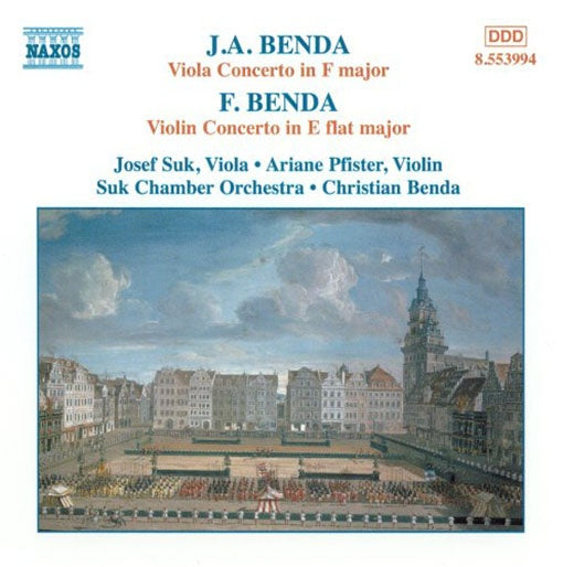 VIOLA CONCERTO IN F MAJOR/VIOLIN CONCERTO IN E FLA | BENDA, SUK y otros