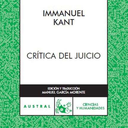 CRITICA DEL JUICIO | IMMANUEL KANT