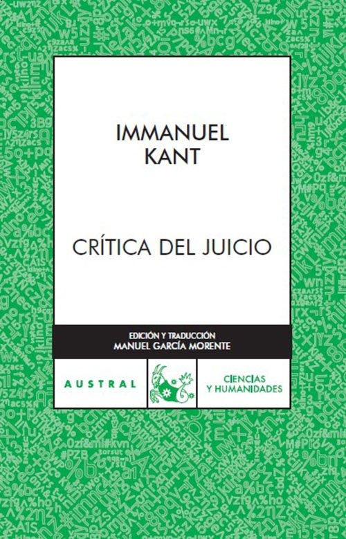 CRITICA DEL JUICIO | IMMANUEL KANT