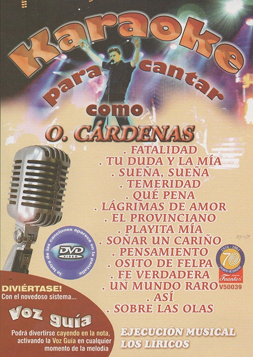KARAOKE PARA CANTAR COMO O.CARDENAS | O.CARDENAS
