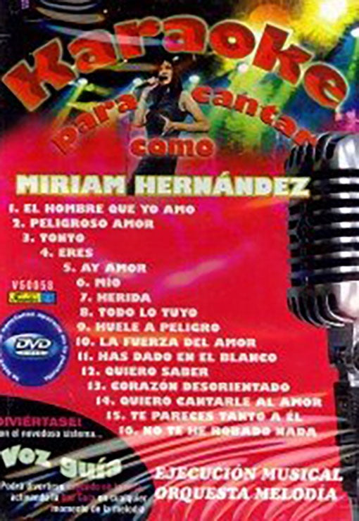 KARAOKE PARA CANTAR COMO MIRIAM HERNANDE | ORQUESTA MELODIA