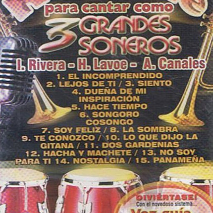 KARAOKE PARA CANTAR COMO 3 GRANDES SONER | AUTORES VARIOS