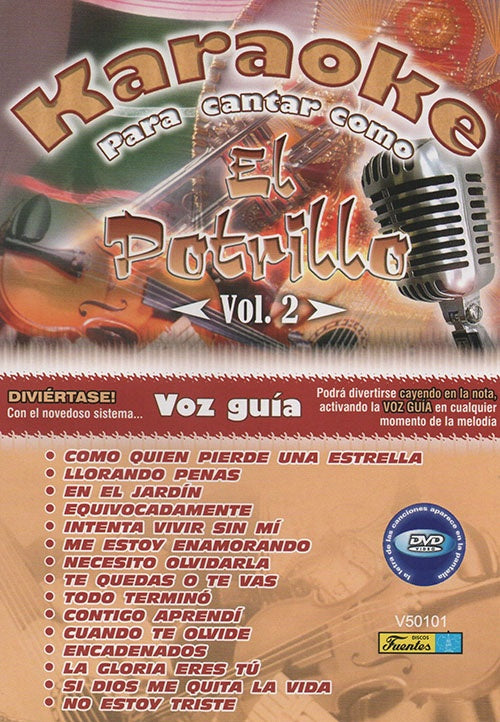 KARAOKE PARA CANTAR COMO EL POTRILLO VOL. 2 | AUTORES VARIOS