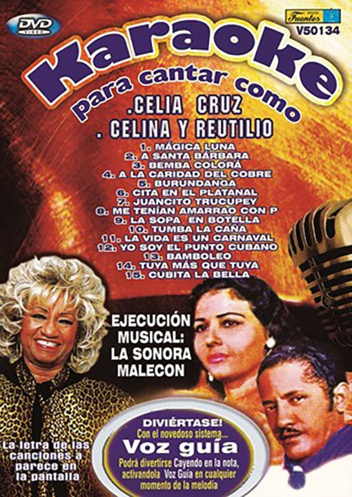 KARAOKE PARA CANTAR COMO CELIA CRUZ Y CELINA Y REU | CELIA CRUZ