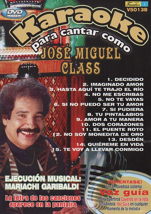 KARAOKE PARA CANTAR COMO | JOSE MIGUEL CLASS