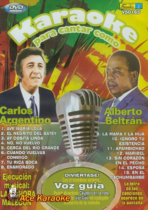 KARAOKE PARA CANTAR COMO CARLOS ARGENTIN | CARLOS  ARGENTINO LEDESMA