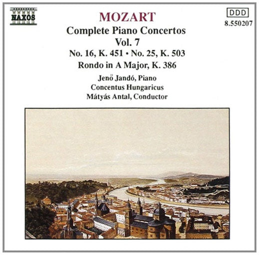 COMPLETE PIANO CONCERTOS VOL. 7 NOS. 16 K. 451 AND | MOZART, JANDO, CONCENTUS HUNGARICUS