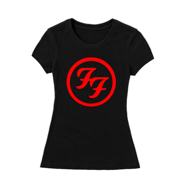CAMISETA NEGRO MUJER FOO FIGHTERS TALLA L