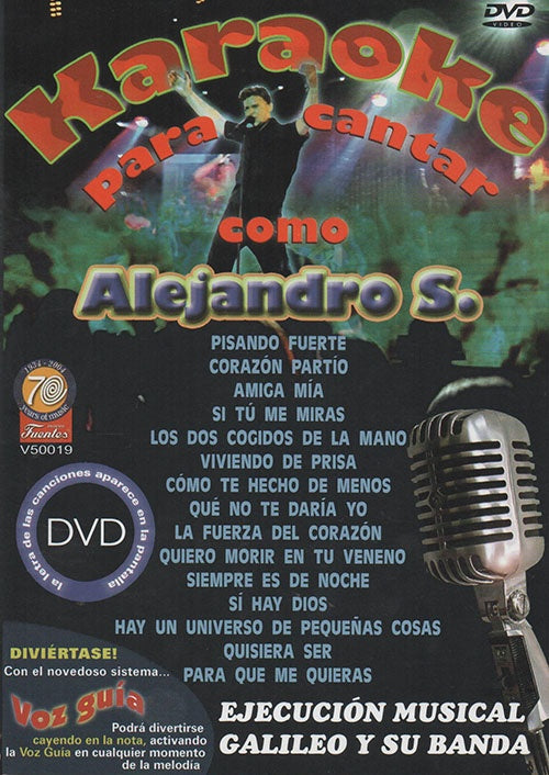 KARAOKE PARA CANTAR COMO ALEJANDRO S. | ORQUESTA MELODIA