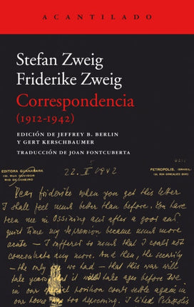 CORRESPONDENCIA (1912-1942) | STEFAN ZWEIG
