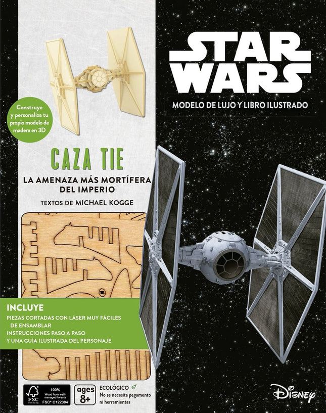 STAR WARS: CAZA TIE MODELO DE LUJO Y LIBRO ILUSTRA | AUTORES VARIOS