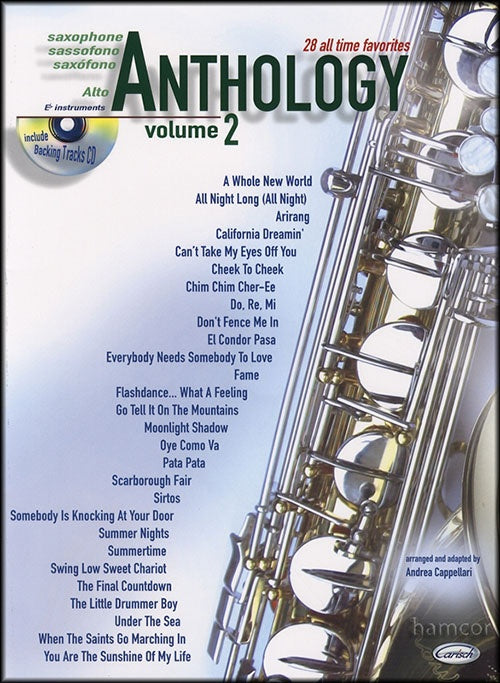 ANTHOLOGY SAXOPHONE TENOR VOLUME 2 + CD ML 2869 | ANDREA CAPELLARI