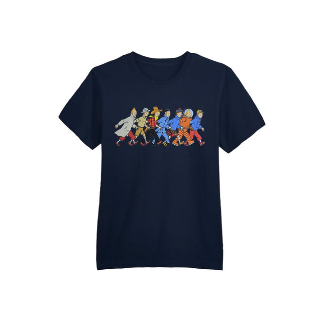 CAMISETA AZUL NIÑO TINTIN PERSONAJES TALLA 12