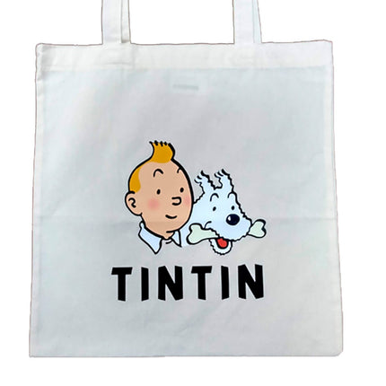 BOLSA TELA ESTAMPADA TINTIN LOGO