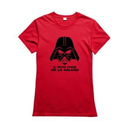 CAMISETA HOMBRE DARTH VADER DIA DEL PADRE ROJO TALLA S