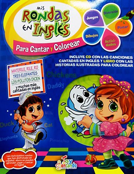 MIS RONDAS EN INGLES PARA CANTAR Y COLOREAR