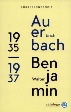 CORRESPONDENCIA 1935-1937 | WALTER BENJAMIN
