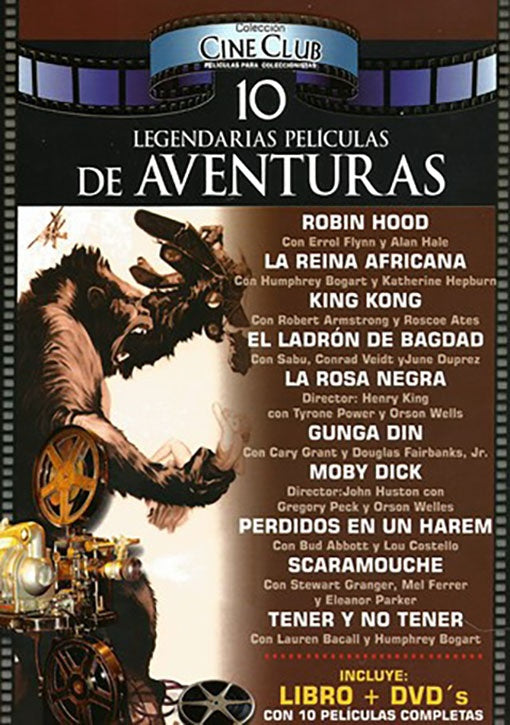 10 LEGENDARIAS PELICULAS DE AVENTURAS | AUTORES VARIOS