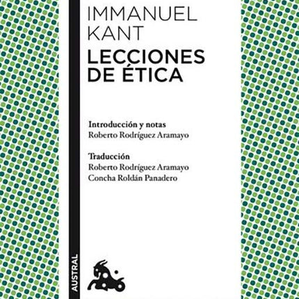 LECCIONES DE ETICA | IMMANUEL KANT