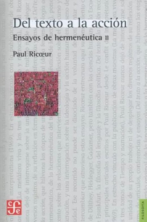 DEL TEXTO A LA ACCION | PAUL RICOEUR