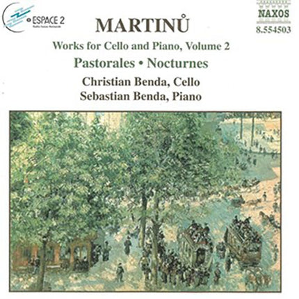 WORKS FOR CELLO AND PIANO VOL. 2 > PASTO | MARTINU, BENDA, BENDA