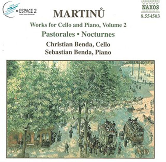 WORKS FOR CELLO AND PIANO VOL. 2 > PASTO | MARTINU, BENDA, BENDA