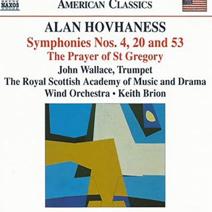 SYMPHONIES NOS. 4, 20 AND 53/THE PRAYER OF ST GREG | BRION, HOVHANESS y otros