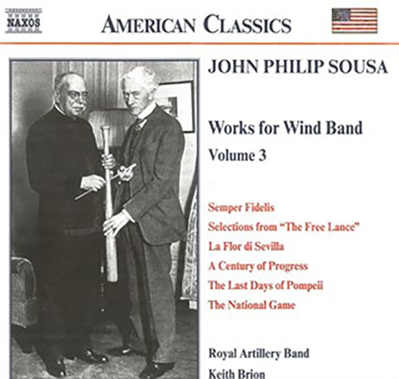 WORKS FOR WIND BAND VOL 3 | , PHILIP SOUSA