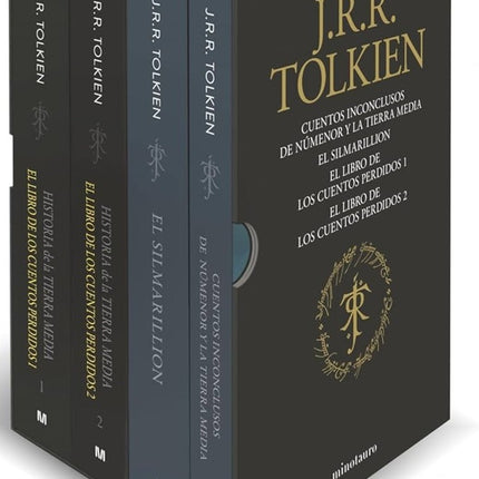 ESTUCHE TOLKIEN 2 (SILMARILLION, CUENTOS INCONCLUSOS, Hª TIERRA MEDIA 1 Y 2) | J. R. R. TOLKIEN