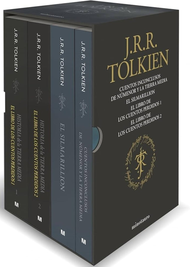 ESTUCHE TOLKIEN 2 (SILMARILLION, CUENTOS INCONCLUSOS, Hª TIERRA MEDIA 1 Y 2) | J. R. R. TOLKIEN