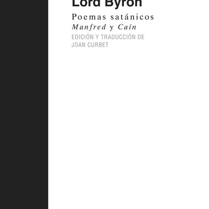 POEMAS SATANICOS | LORD BYRON