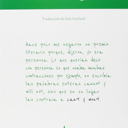 NI PUEDO NI QUIERO | LYDIA DAVIS