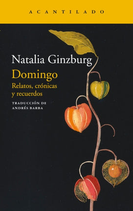 DOMINGO | NATALIA GINZBURG
