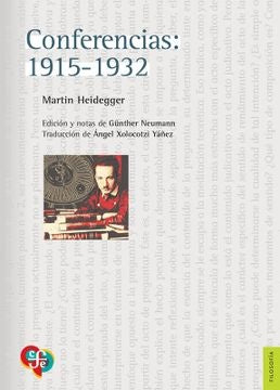 CONFERENCIAS 1915  1932 | MARTIN HEIDEGGER