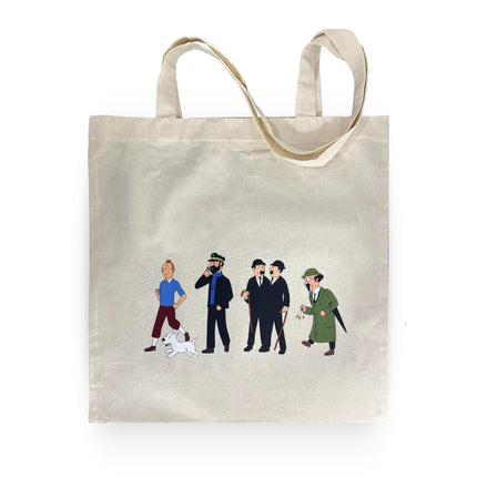 BOLSA TELA ESTAMPADA TINTIN PERSONAJES NUEVOS