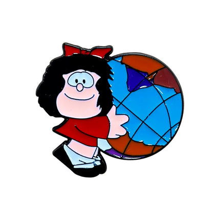 PIN MAFALDA MUNDO