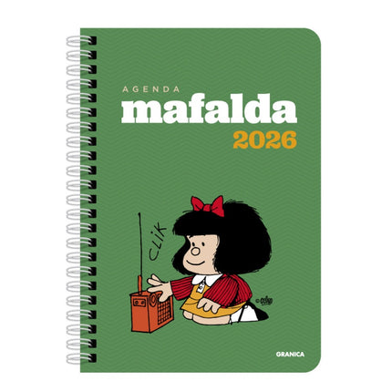 AGENDA MAFALDA 2026 ANILLADA VERDE | QUINO