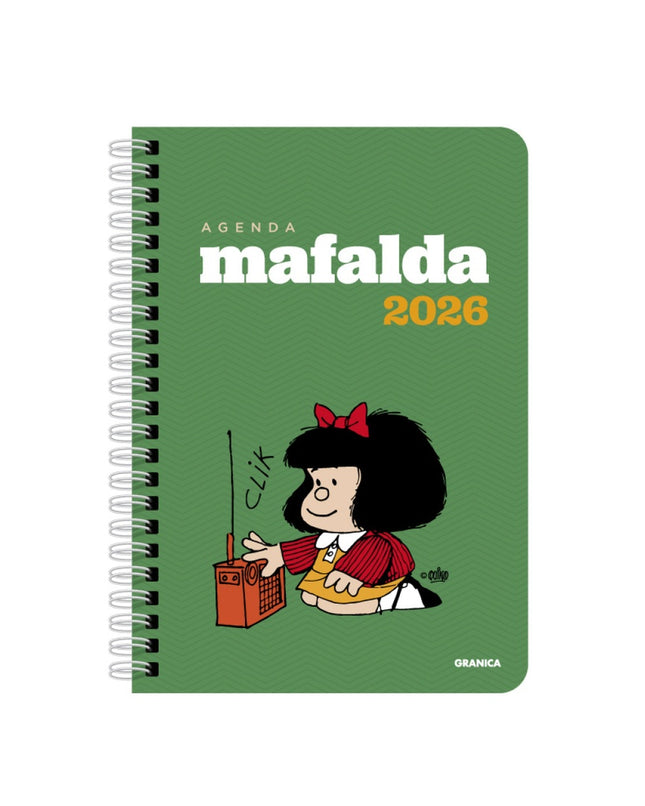 AGENDA MAFALDA 2026 ANILLADA VERDE | QUINO