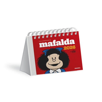 CALENDARIO MAFALDA 2026 ROJO ESCRITORIO | QUINO