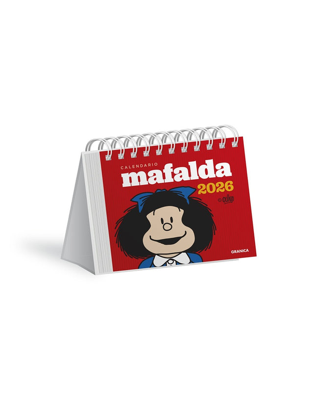 CALENDARIO MAFALDA 2026 ROJO ESCRITORIO | QUINO