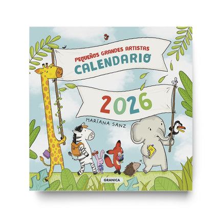 CALENDARIO PARED 2026 PEQUEÑOS GRANDES ARTISTAS | MARIANA SANZ