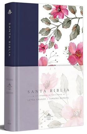 SANTA BIBLIA RVR 1960 FLORES AZUL | AUTORES VARIOS