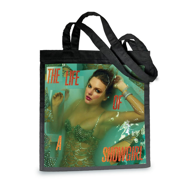 TOTEBAG NEGRA TAYLOR SWIFT THE LIFE OF A SHOWGIRL