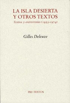 LA ISLA DESIERTA Y OTROS TEXTOS | GILLES DELEUZE