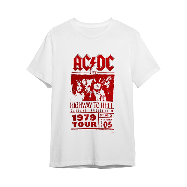 CAMISETA BLANCA AC/DC TALLA M