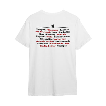 CAMISETA BLANCA MADE IN BOGOTA TALLA M